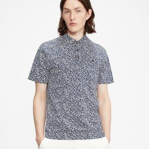 Ted Baker Navy And White Polo Shirt